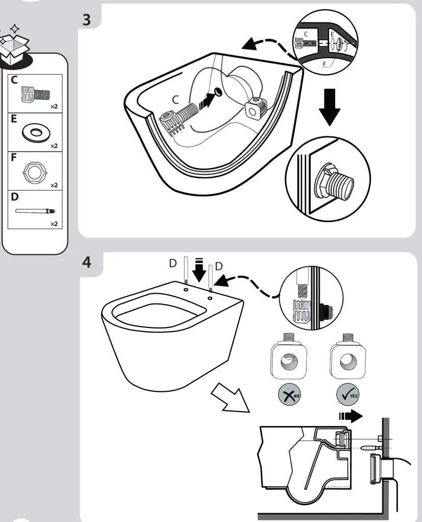 11505515 Neo Wall Hung WC Sensea - Fig 2