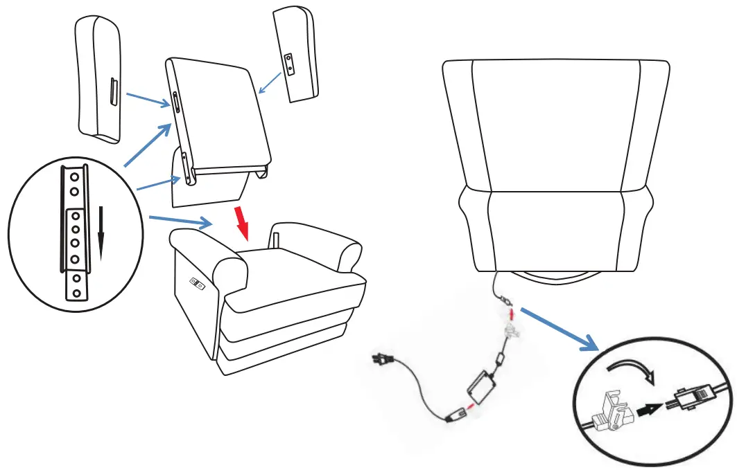 evolur 615 Wing Back Power Recliner - fig 1