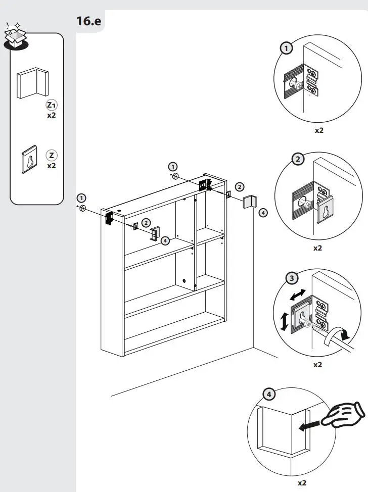 SENSEA 493.237.01 Mirror Cabinet 70 1 Door White Matt Instruction Manual - How to use