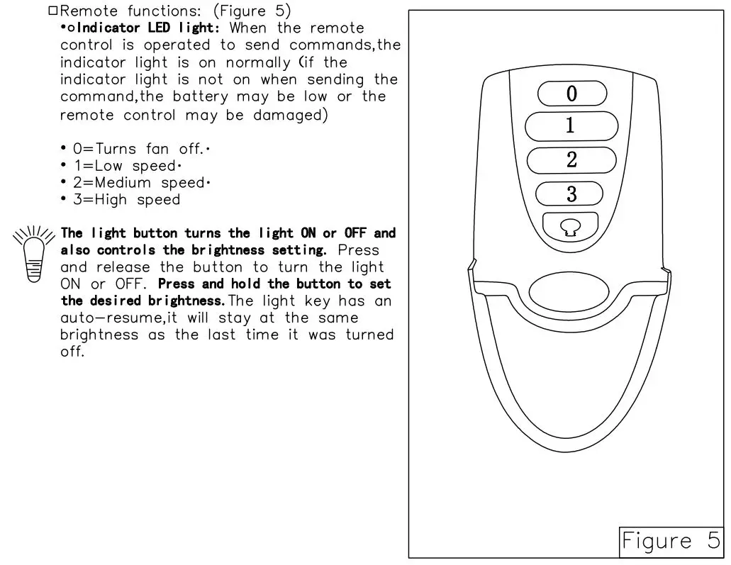 Breezary 23002-BLK 22 Inch Ceiling Fan Instruction Manual - HOW TO OPERATE YOUR CEILIN FAN
