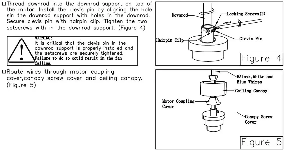 Breezary 23002-BLK 22 Inch Ceiling Fan Instruction Manual - How to assemble your ceiling fan