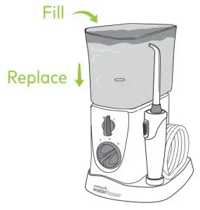 Fill with warm water