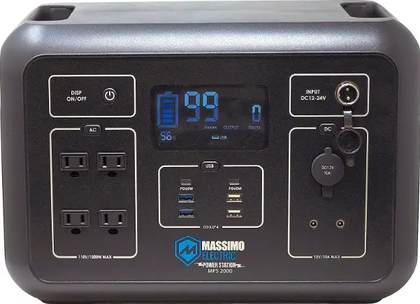 MASSIMO ELECTRIC MPS-2000 2000W Portable Power Station