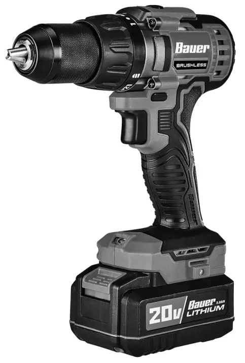 Bauer 58952 1-2 Inch Compact Brushless Drill-Driver