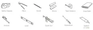 FIG 9 SUGGESTED TOOLS AND MATERIALS