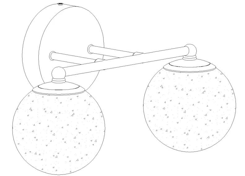 ZEVNI A04681 Berton 30 Wide Black Vanity Light