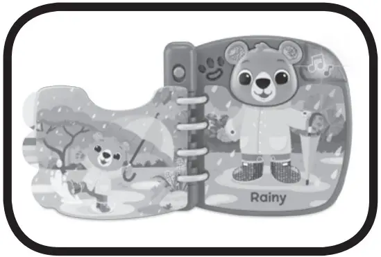 vtech Four Seasons Dress Up Book - Book Pages