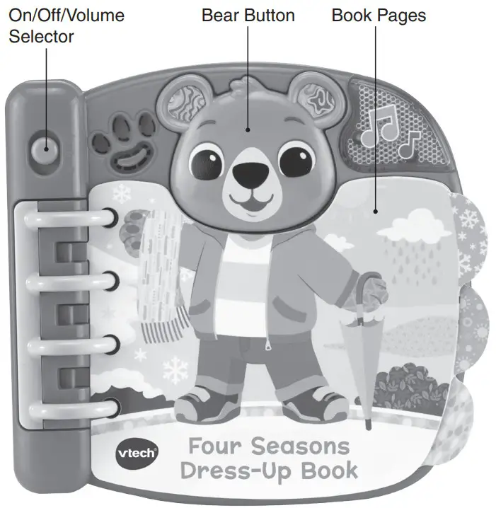 vtech Four Seasons Dress Up Book - Figure 1