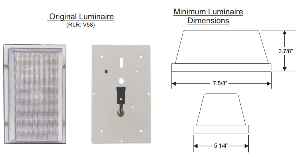 VIZION FULHAM VJTUNV010LNxyyB05 Wall Pack Luminaire - Fig 1