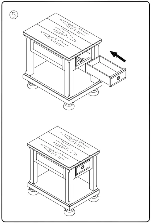 ASHLEY T6973 Porter Chairside End Table - 5