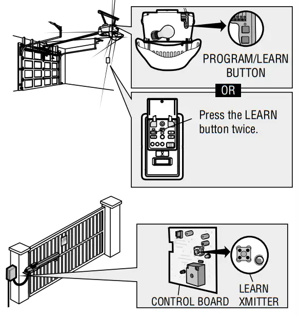 LiftMaster 374UT Mini Universal Remote Control - 3