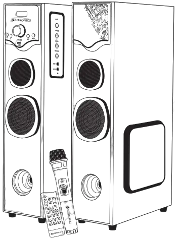 ZEBRONICS ZEB BT808RUCF Tower Speaker - Cover