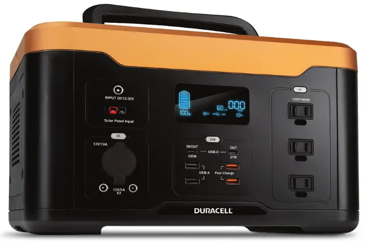 DURACELL POWER 1000 Portable Power Station 1000 Lithium Battery - Cover