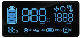 DURACELL POWER 1000 Portable Power Station 1000 Lithium Battery - LCD SCREEN