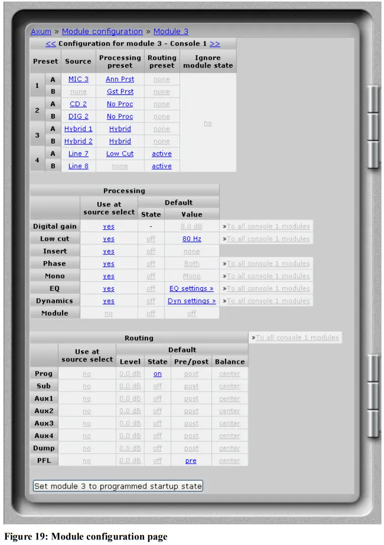 D R AXUM Digital Audio Mixing System - Figure19