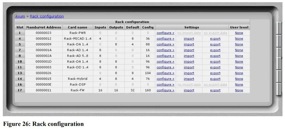 D R AXUM Digital Audio Mixing System - Figure26