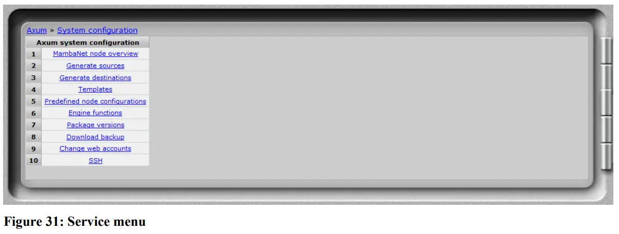 D R AXUM Digital Audio Mixing System - Figure31
