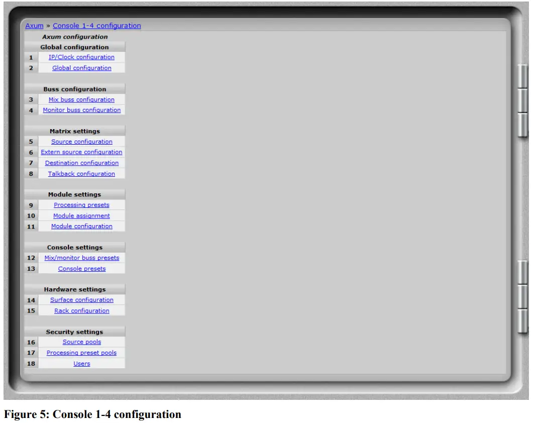 D R AXUM Digital Audio Mixing System - Figure5