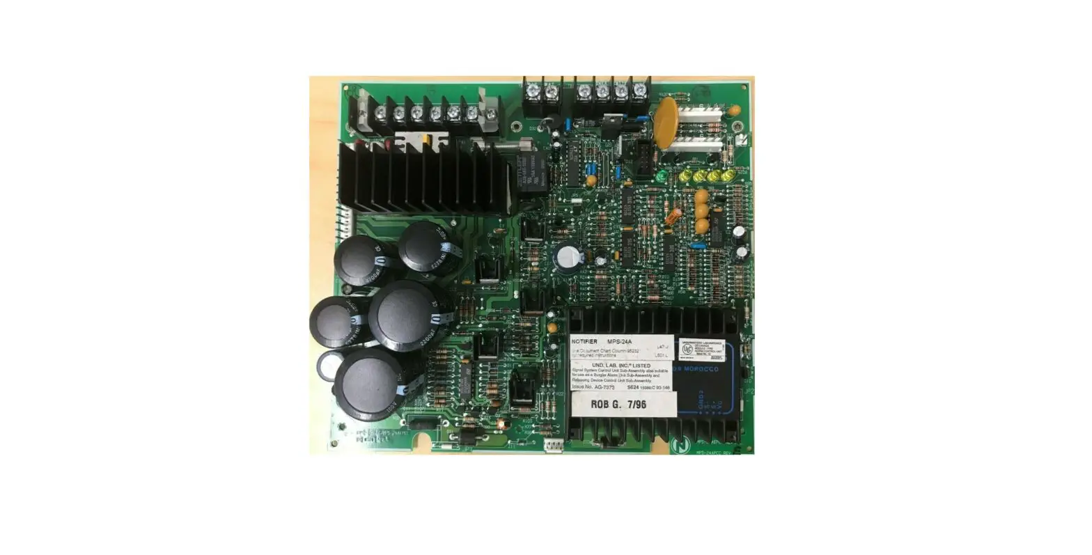 Notifier Mps-24a Main Power Supply Owner's Manual Notifier Mps-24a Main Power Supply Owner's Manual