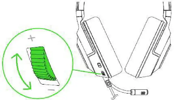 RAZER KRAKEN X USB Digital Gaming Headset - VOLUME WHEEL