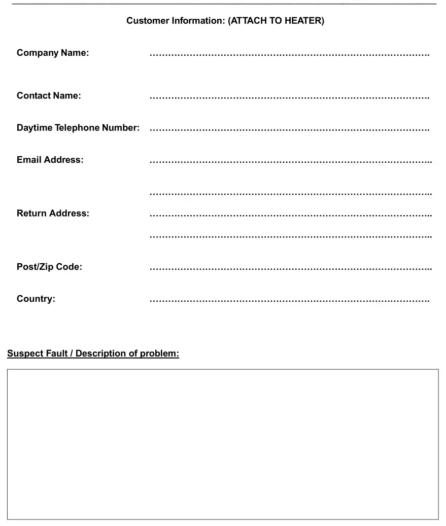Elecro Evolution 2 Pool Heater - Customer Information (ATTACH TO HEATER)