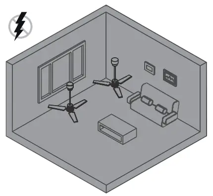 arte confort VIOLETA Cutting Edge Ceiling Fan - REMOTE CONTROL4