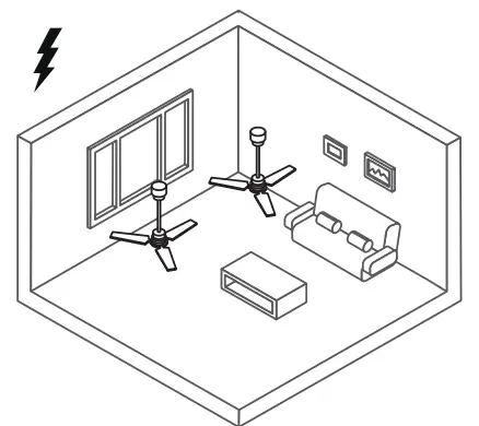 arte confort VIOLETA Cutting Edge Ceiling Fan - REMOTE CONTROL5