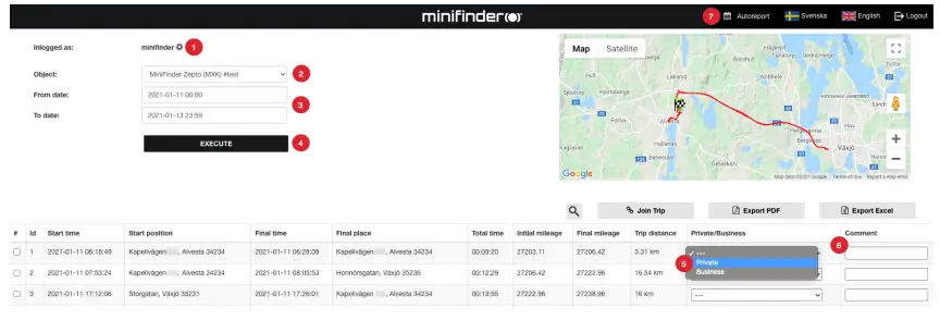 MiniFinder Zepto GPS Tracker Tracking Device - LOG