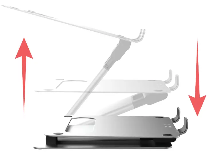 CTA LT HADM Height Adjustable Folding Desk Mount - 1