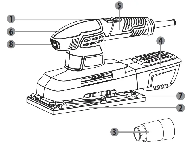 DEXTER DP5 330SHS3 5 Sheet Sander - DESCRIPTION