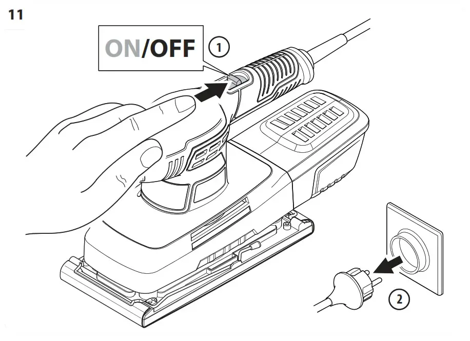 DEXTER DP5 330SHS3 5 Sheet Sander - DETAILED VIEW 12