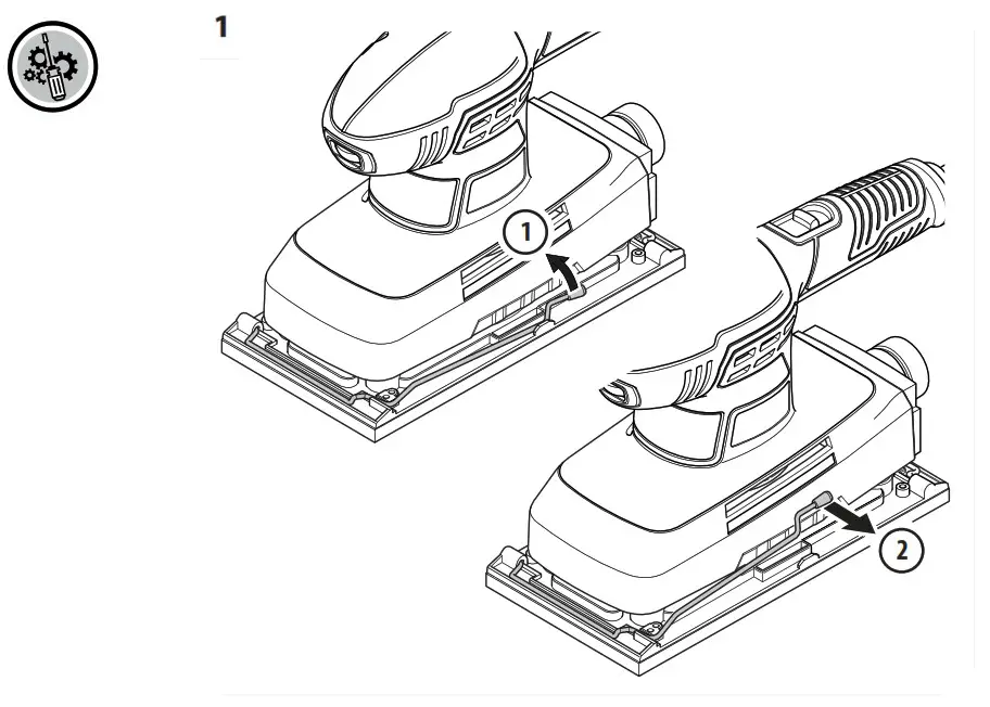 DEXTER DP5 330SHS3 5 Sheet Sander - DETAILED VIEW 2