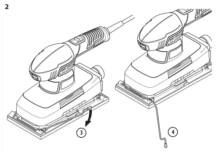 DEXTER DP5 330SHS3 5 Sheet Sander - DETAILED VIEW 3