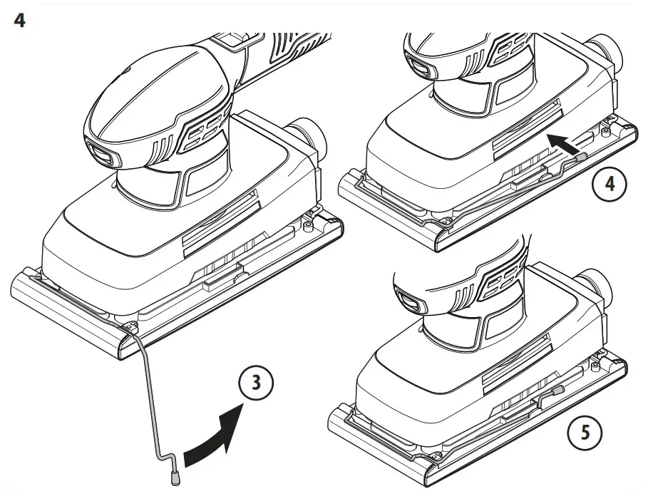 DEXTER DP5 330SHS3 5 Sheet Sander - DETAILED VIEW 5