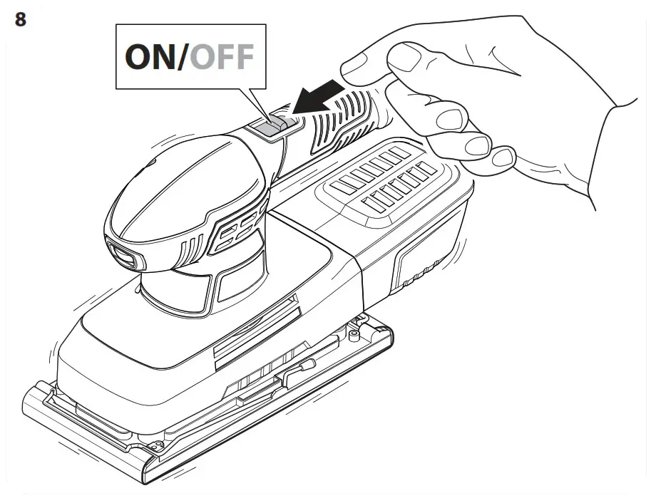 DEXTER DP5 330SHS3 5 Sheet Sander - DETAILED VIEW 9