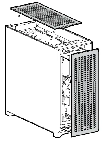 CORSAIR 5000D Airflow Mid Tower PC Case -- BEZEL