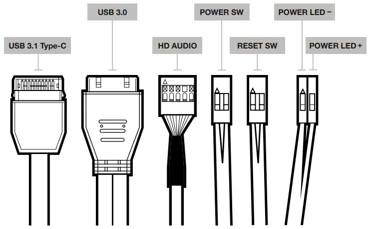 CORSAIR 5000D Airflow Mid Tower PC Case -- CONNECTORS