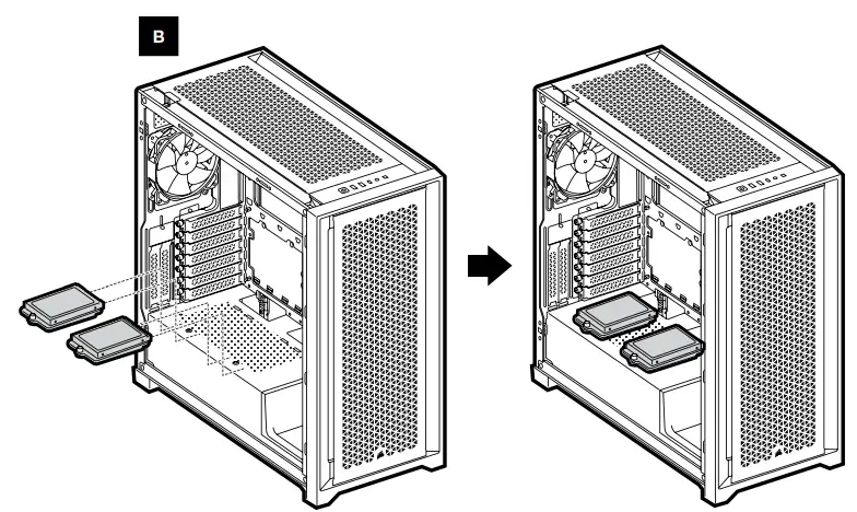 CORSAIR 5000D Airflow Mid Tower PC Case -- INSTALLING