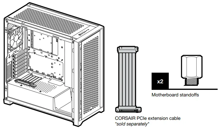 CORSAIR 5000D Airflow Mid Tower PC Case -- VERTICAL