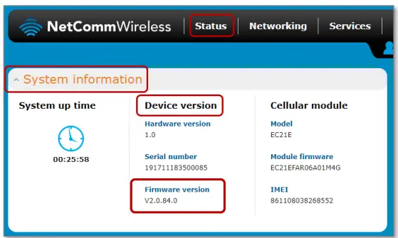 NetComm NTC-221 Industrial IoT M2M LTE Router with GPS - firmware