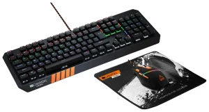 CANYON CND-SGS02 Nightflyer Keyboard or Mouse or Mouse Mat RGB Gaming Set
