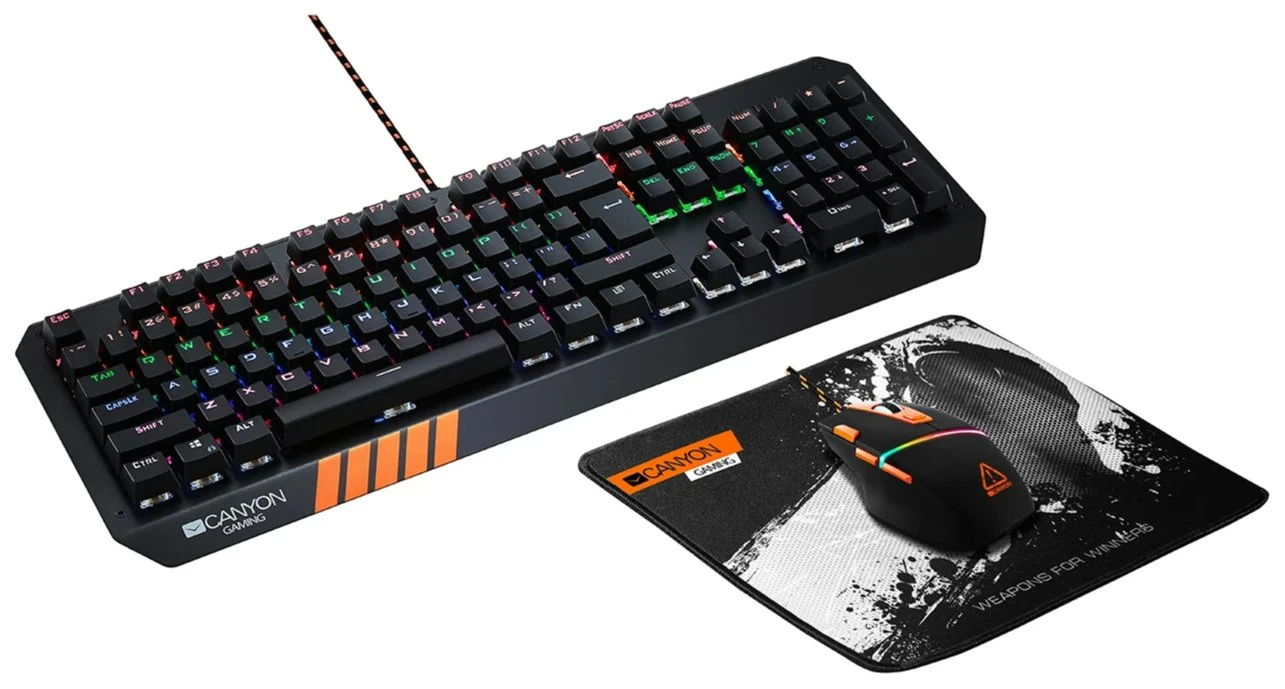 Canyon Cnd-sgs02 Nightflyer Keyboard/ Mouse/ Mouse Mat Rgb Gaming Set User Guide