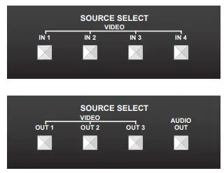 LIGHTWARE UCX-4x1-H20 Universal 4K HDMI Switch -Button