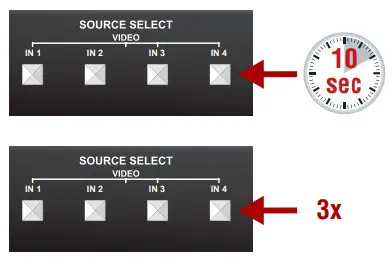 LIGHTWARE UCX-4x1-H20 Universal 4K HDMI Switch -Default