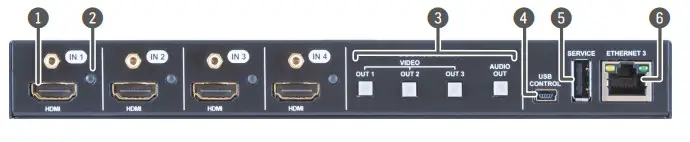 LIGHTWARE UCX-4x1-H20 Universal 4K HDMI Switch -Front View