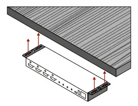 LIGHTWARE UCX-4x1-H20 Universal 4K HDMI Switch -Mounting
