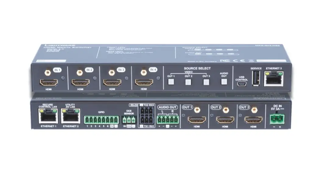 Lightware Ucx-4x1-h20 Universal 4k Hdmi Switch User Guide Lightware Ucx-4x1-h20 Universal 4k Hdmi Switch User Guide
