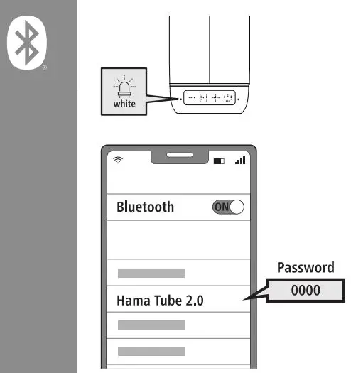 hama 00188204 Tube 2.0 Mobile Bluetooth Speaker User Guide - Bluetooth