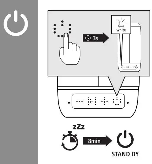 hama 00188204 Tube 2.0 Mobile Bluetooth Speaker User Guide - Power Button