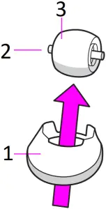 iRobot Roomba - Front Caster Wheel 2